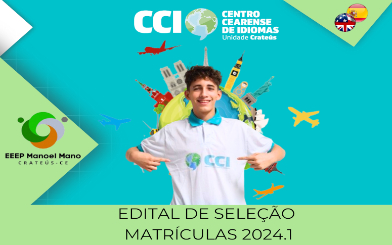 Edital Nº 006/2023 – Centro Cearense de Idiomas – CCI Unidade Crateús