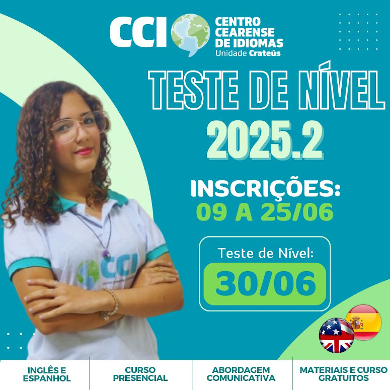 Edital Nº 003/2025 – Centro Cearense de Idiomas – Unidade Crateús